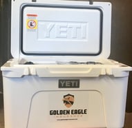 Register to win a Yeti Cooler. 