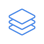 Blue three-layer column icon