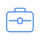Blue suitcase icon